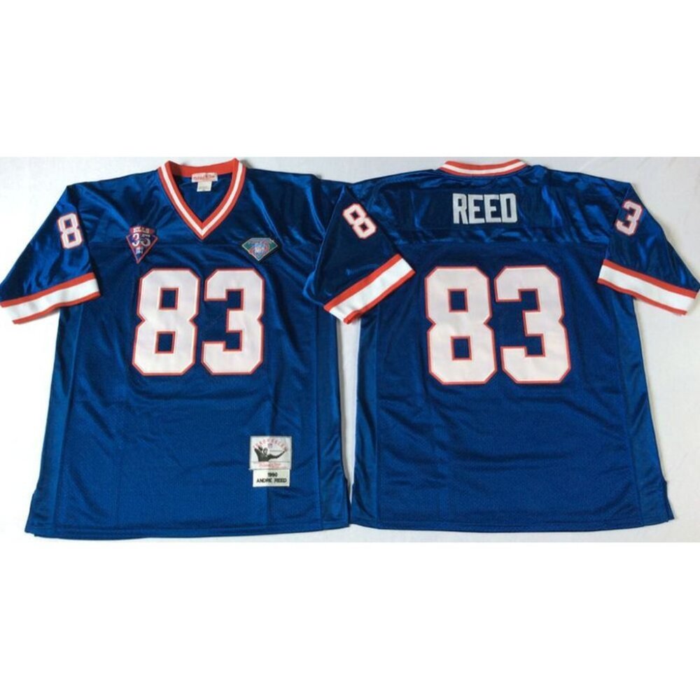 Can Select Mens Youths  Andre Reed Royal Stitched Jersey